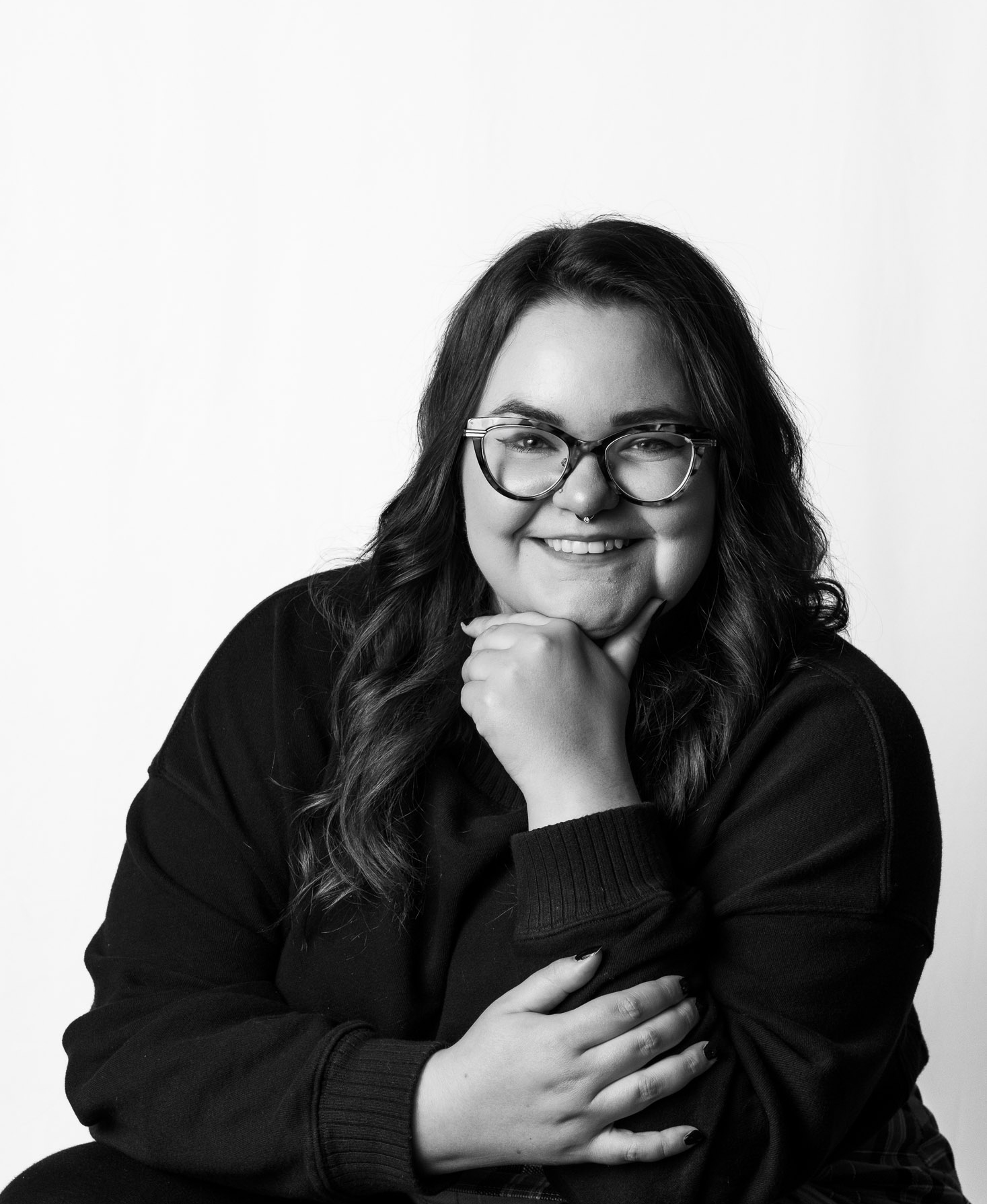 A headshot of Lauren Taylor, senior art director at DMH