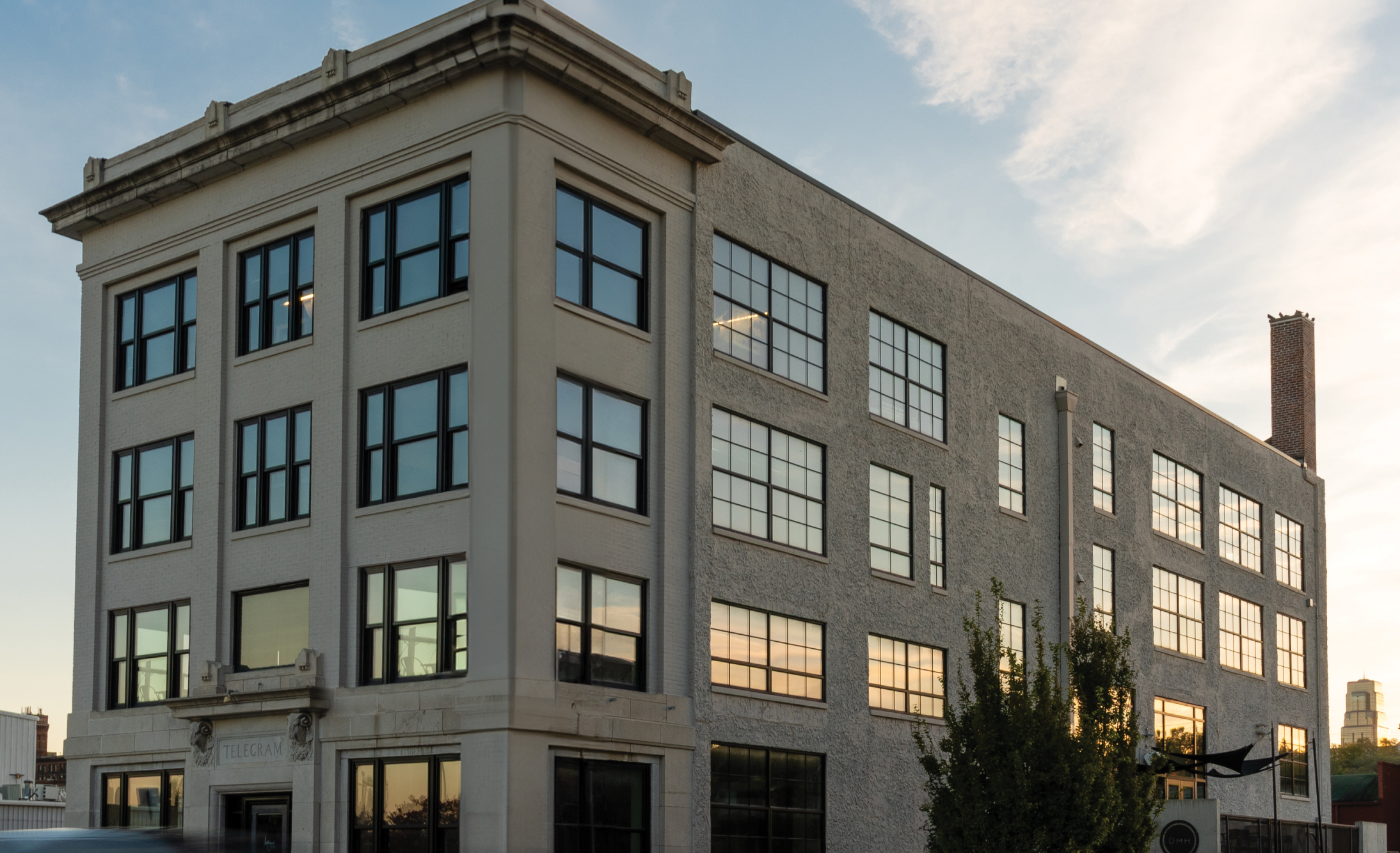 A photo of the DMH office, the old Telegram building in the West Bottoms