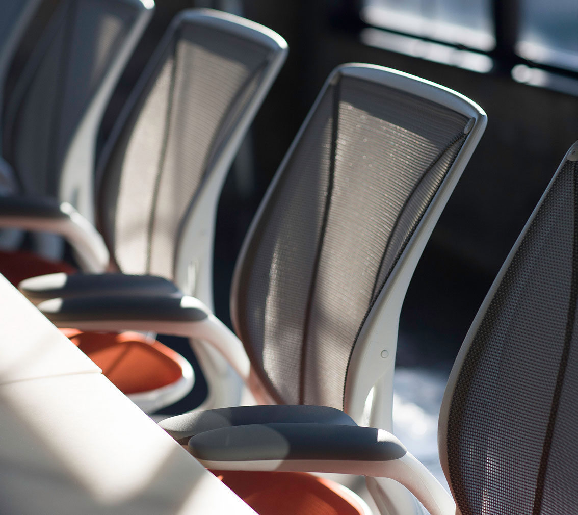 chairs at a conference table